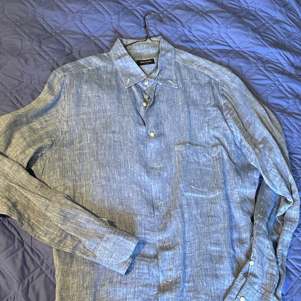 Rafi Ruben Light Blue Linen Shirt